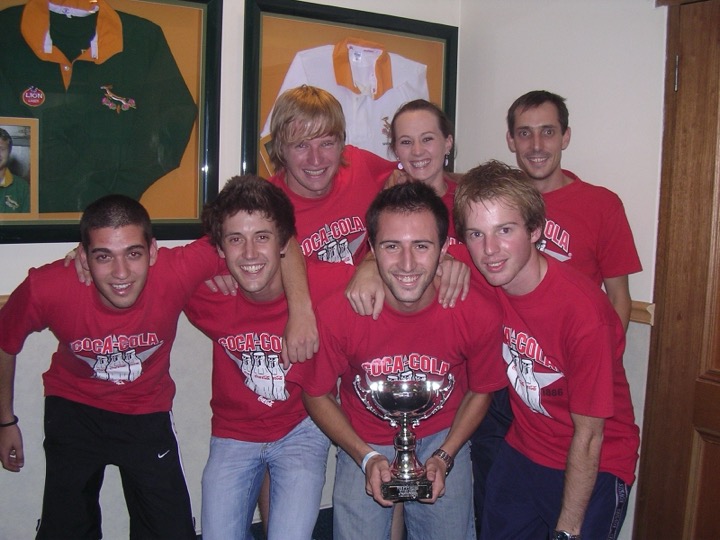 Coca-Cola, A Pool champions, with the trophy in 2007.